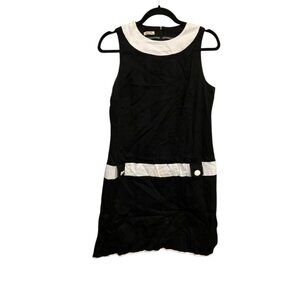 Repro Black and White Dress